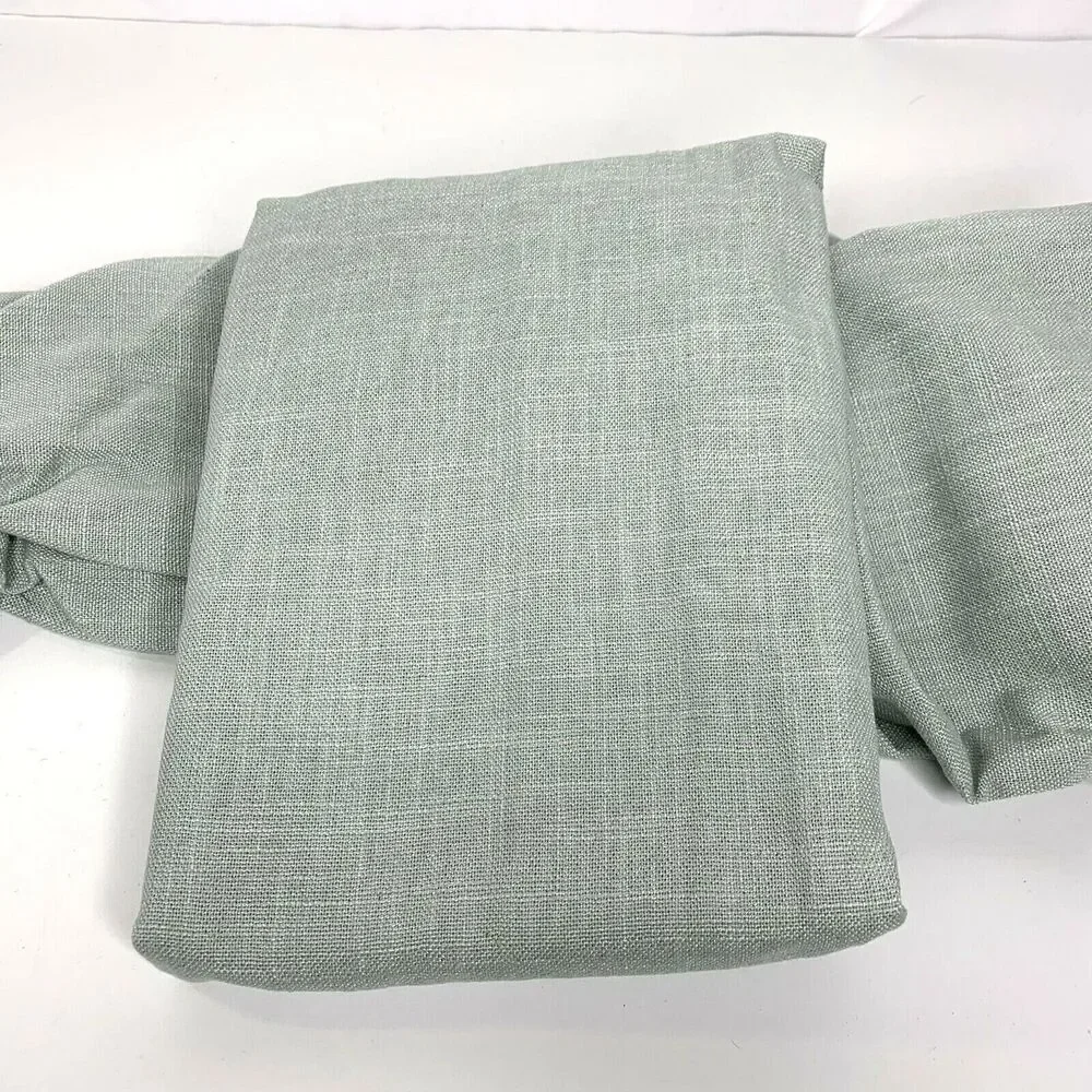 Riverstone Pinch Pleat Curtain Panel 95” Grommet Top Soft Green 1 Panel